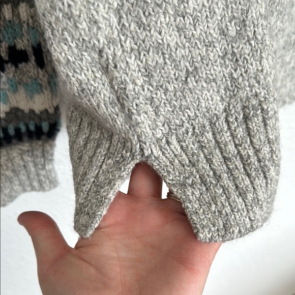 Loft Fair Isle Nordic Aspres Ski Pullover Soft Sweater Size Medium - Picture 6 of 9